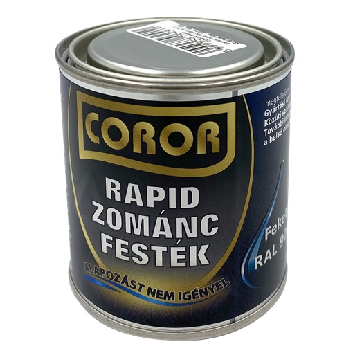 Coror Rapid Zománc fekete RAL9005  0,25 L