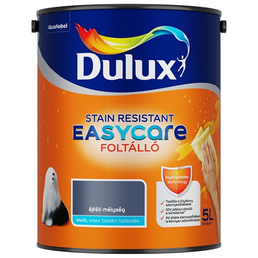Dulux EasyCare foltálló falfesték Éjféli mélység 5L