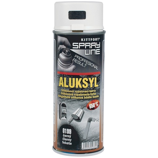 Kittfort Aluksyl hőálló 0199 fekete  400ml spray
