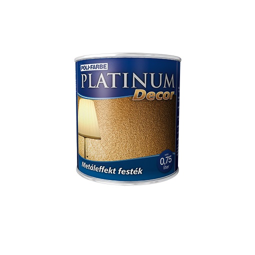 Platinum decor effect metál arany 0,75 L