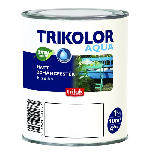 Trikolor aqua matt fehér 1 L