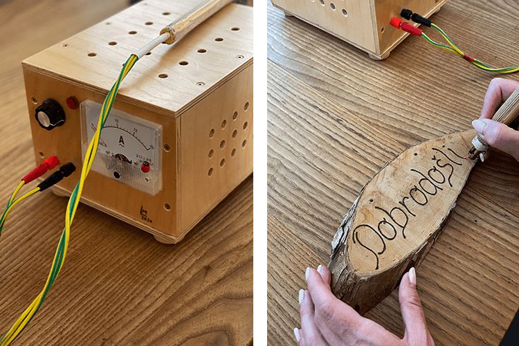 egyedi fakorong nevtabla keszitese pirografiaval egetett felirattal termeszetes diy ajtodekoracio es kreativ fa dekoracio kialakitasahoz