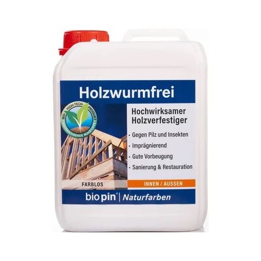 Biopin Holzwurmfrei favédőszer aqua színtelen 2,5 L