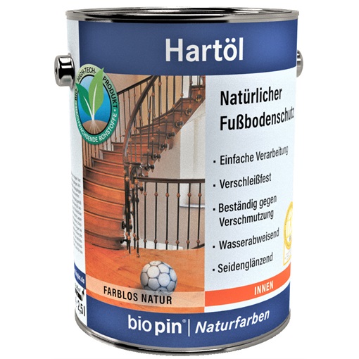 Biopin természetes keményolaj színtelen  2,5 L