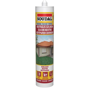 Soudal neutrális szilikon fekete 280 ml