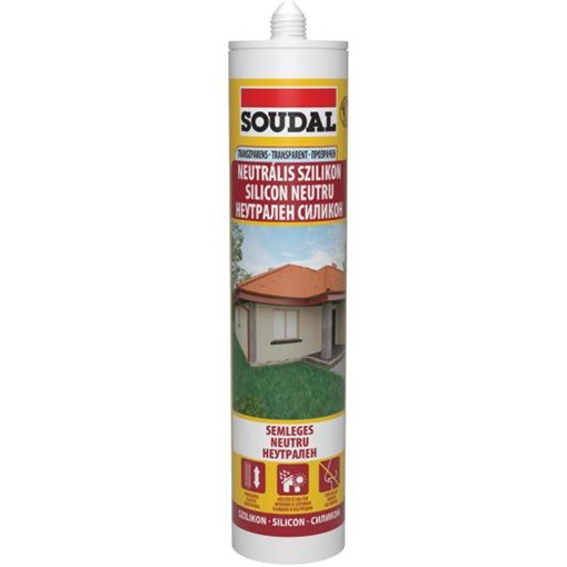 Soudal neutrális szilikon fekete 280 ml